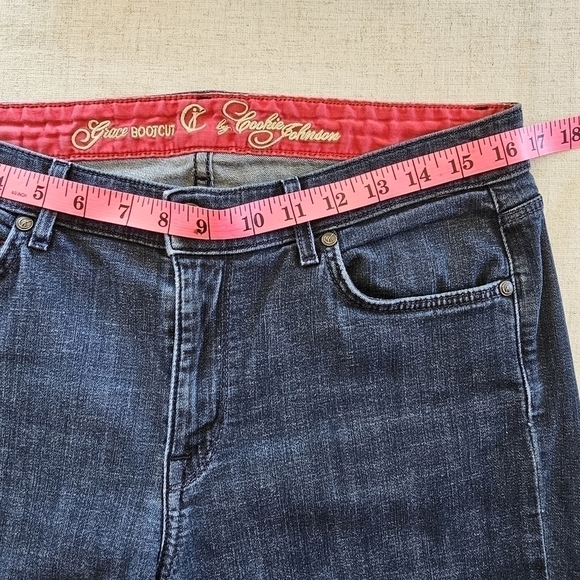 CJ by Cookie Johnson Cosmos Bootcut Denim Distressed Stretch Jeans Size 29 - Picture 7 of 15